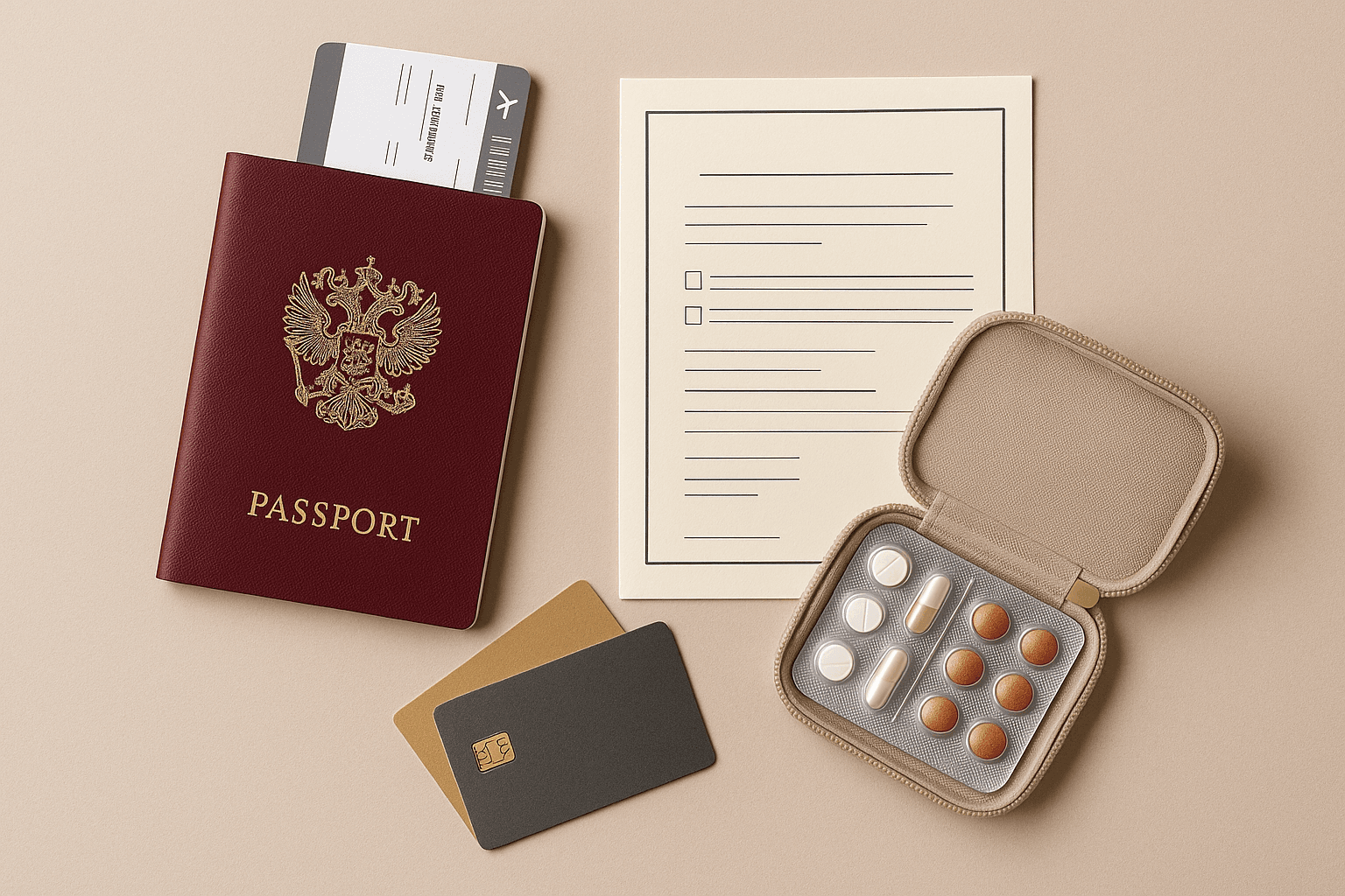Checklist voyage international : documents, santé, paiements